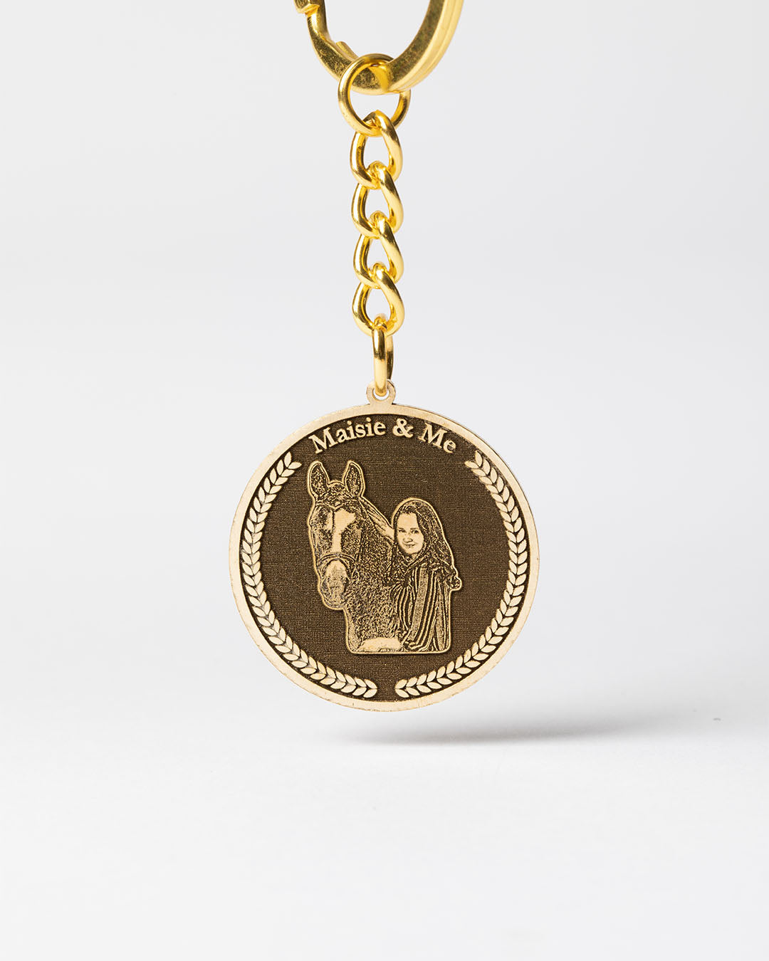 Nøglering med Medaljon