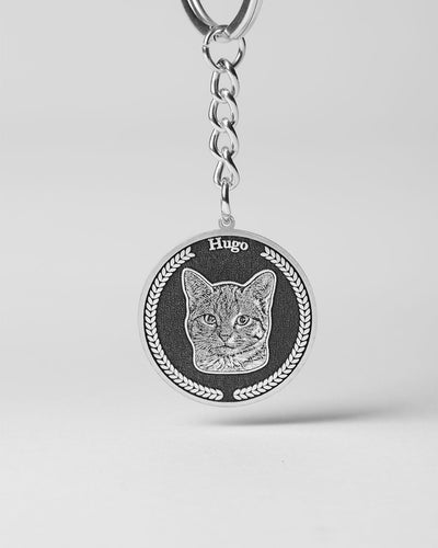 Nøglering med Medaljon