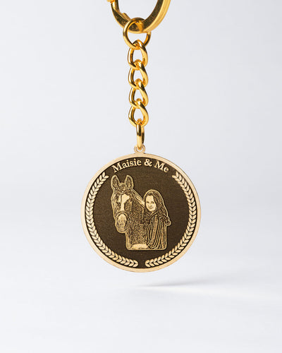 Nøglering med Medaljon